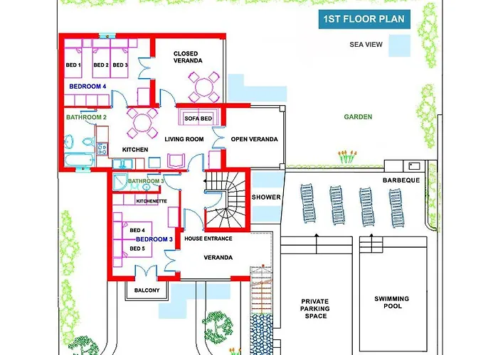 Danae - Seaside With Pool & Hot Tub Villa